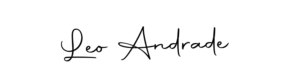 How to make Leo Andrade name signature. Use Autography-DOLnW style for creating short signs online. This is the latest handwritten sign. Leo Andrade signature style 10 images and pictures png