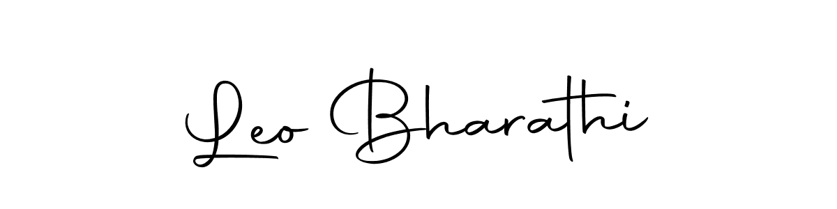 Here are the top 10 professional signature styles for the name Leo Bharathi. These are the best autograph styles you can use for your name. Leo Bharathi signature style 10 images and pictures png