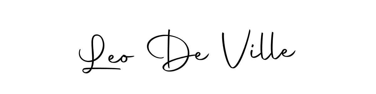 if you are searching for the best signature style for your name Leo De Ville. so please give up your signature search. here we have designed multiple signature styles  using Autography-DOLnW. Leo De Ville signature style 10 images and pictures png