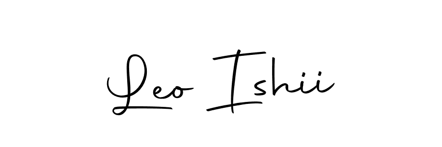 Use a signature maker to create a handwritten signature online. With this signature software, you can design (Autography-DOLnW) your own signature for name Leo Ishii. Leo Ishii signature style 10 images and pictures png