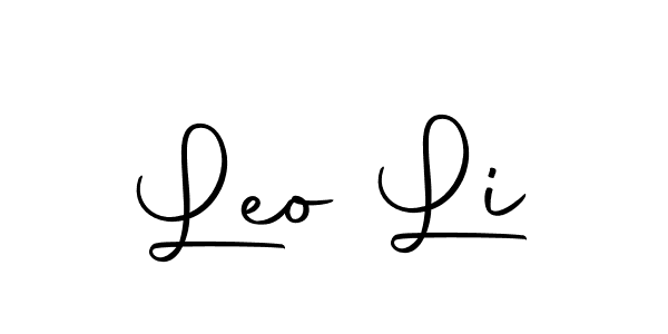 Make a beautiful signature design for name Leo Li. With this signature (Autography-DOLnW) style, you can create a handwritten signature for free. Leo Li signature style 10 images and pictures png