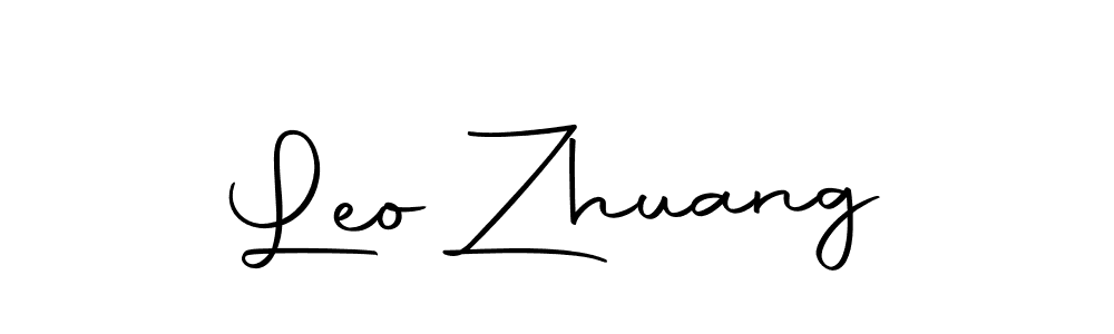 Design your own signature with our free online signature maker. With this signature software, you can create a handwritten (Autography-DOLnW) signature for name Leo Zhuang. Leo Zhuang signature style 10 images and pictures png