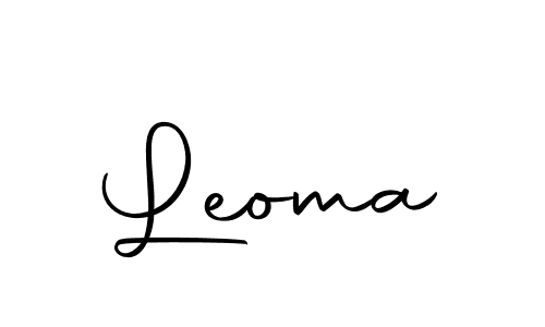 Use a signature maker to create a handwritten signature online. With this signature software, you can design (Autography-DOLnW) your own signature for name Leoma. Leoma signature style 10 images and pictures png