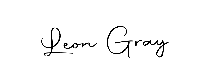 Design your own signature with our free online signature maker. With this signature software, you can create a handwritten (Autography-DOLnW) signature for name Leon Gray. Leon Gray signature style 10 images and pictures png