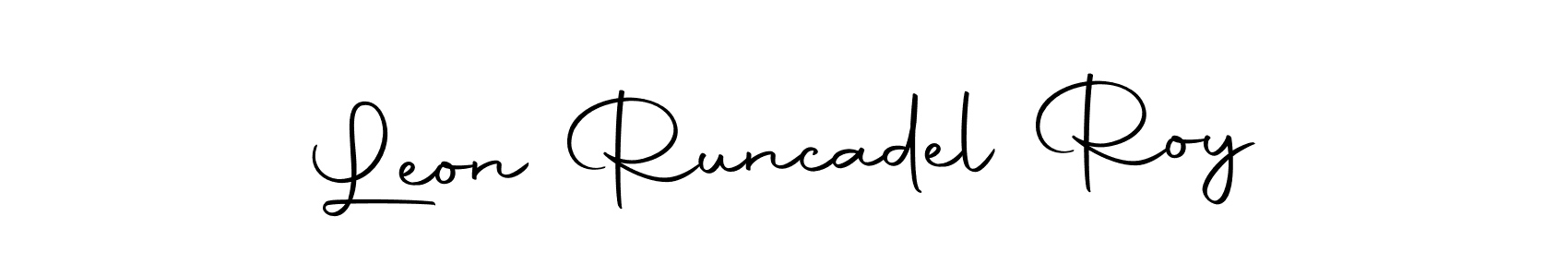 You can use this online signature creator to create a handwritten signature for the name Leon Runcadel Roy. This is the best online autograph maker. Leon Runcadel Roy signature style 10 images and pictures png