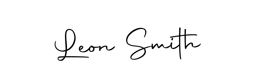How to make Leon Smith name signature. Use Autography-DOLnW style for creating short signs online. This is the latest handwritten sign. Leon Smith signature style 10 images and pictures png