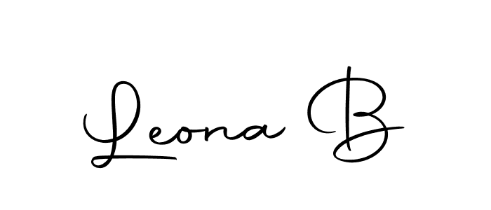 You should practise on your own different ways (Autography-DOLnW) to write your name (Leona B) in signature. don't let someone else do it for you. Leona B signature style 10 images and pictures png