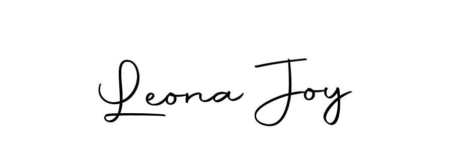 How to make Leona Joy name signature. Use Autography-DOLnW style for creating short signs online. This is the latest handwritten sign. Leona Joy signature style 10 images and pictures png