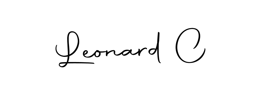 Leonard C stylish signature style. Best Handwritten Sign (Autography-DOLnW) for my name. Handwritten Signature Collection Ideas for my name Leonard C. Leonard C signature style 10 images and pictures png