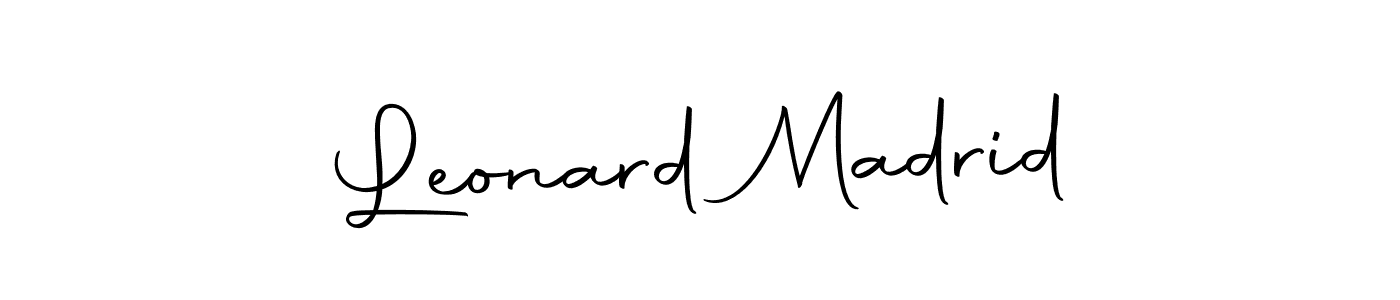 Leonard Madrid stylish signature style. Best Handwritten Sign (Autography-DOLnW) for my name. Handwritten Signature Collection Ideas for my name Leonard Madrid. Leonard Madrid signature style 10 images and pictures png