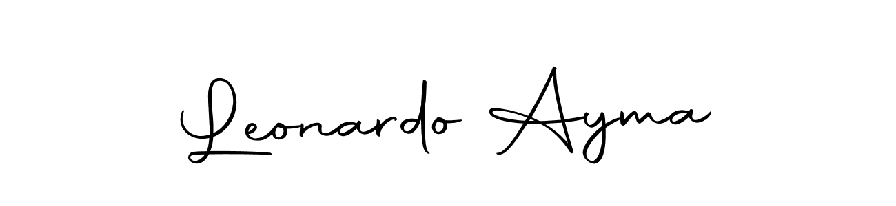 Leonardo Ayma stylish signature style. Best Handwritten Sign (Autography-DOLnW) for my name. Handwritten Signature Collection Ideas for my name Leonardo Ayma. Leonardo Ayma signature style 10 images and pictures png