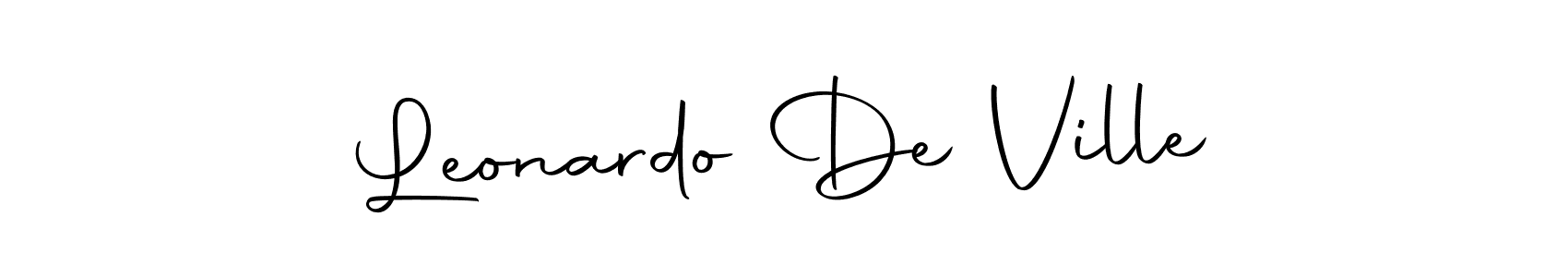 It looks lik you need a new signature style for name Leonardo De Ville. Design unique handwritten (Autography-DOLnW) signature with our free signature maker in just a few clicks. Leonardo De Ville signature style 10 images and pictures png