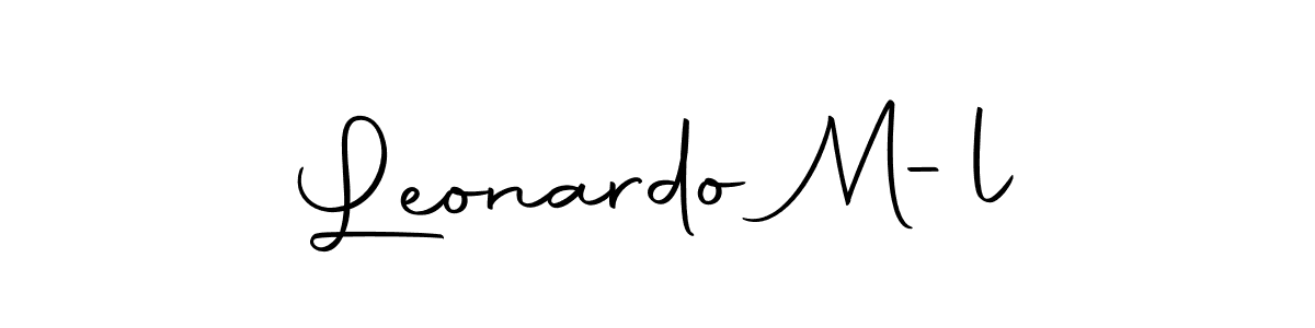 if you are searching for the best signature style for your name Leonardo M-l. so please give up your signature search. here we have designed multiple signature styles  using Autography-DOLnW. Leonardo M-l signature style 10 images and pictures png