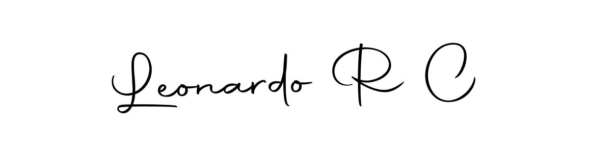 This is the best signature style for the Leonardo R C name. Also you like these signature font (Autography-DOLnW). Mix name signature. Leonardo R C signature style 10 images and pictures png