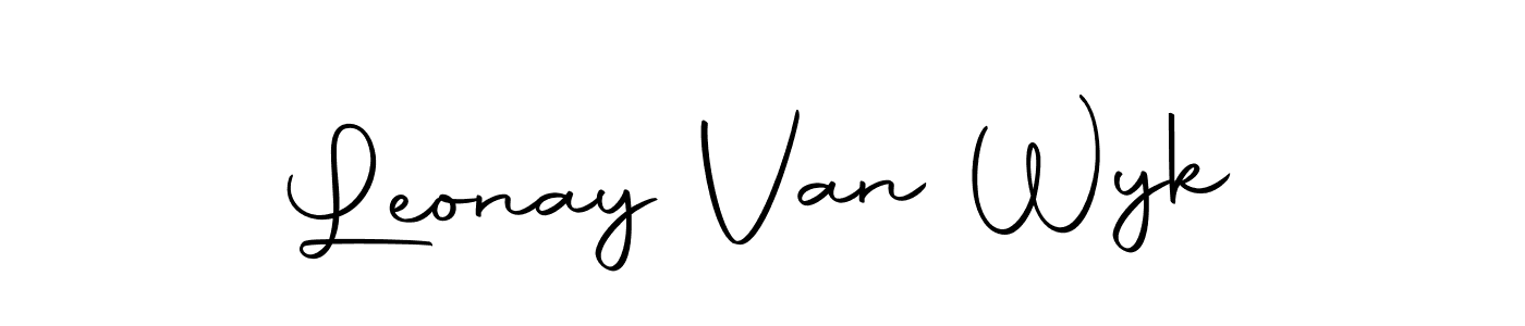 You should practise on your own different ways (Autography-DOLnW) to write your name (Leonay Van Wyk) in signature. don't let someone else do it for you. Leonay Van Wyk signature style 10 images and pictures png