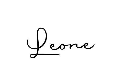 Design your own signature with our free online signature maker. With this signature software, you can create a handwritten (Autography-DOLnW) signature for name Leone. Leone signature style 10 images and pictures png