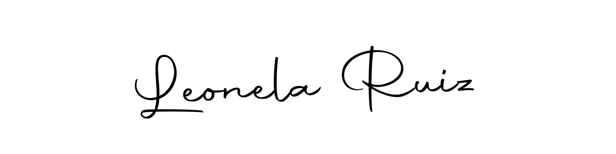 Use a signature maker to create a handwritten signature online. With this signature software, you can design (Autography-DOLnW) your own signature for name Leonela Ruiz. Leonela Ruiz signature style 10 images and pictures png