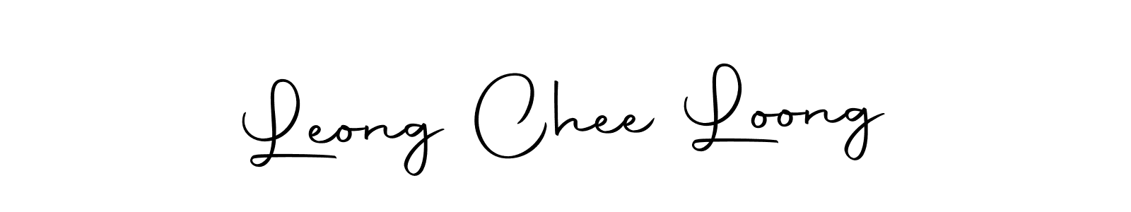 Design your own signature with our free online signature maker. With this signature software, you can create a handwritten (Autography-DOLnW) signature for name Leong Chee Loong. Leong Chee Loong signature style 10 images and pictures png