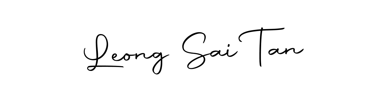 Use a signature maker to create a handwritten signature online. With this signature software, you can design (Autography-DOLnW) your own signature for name Leong Sai Tan. Leong Sai Tan signature style 10 images and pictures png