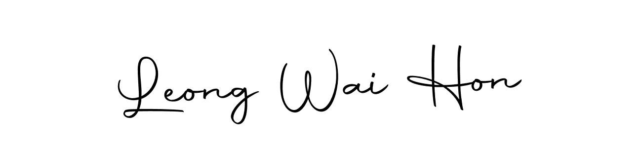 Make a beautiful signature design for name Leong Wai Hon. Use this online signature maker to create a handwritten signature for free. Leong Wai Hon signature style 10 images and pictures png