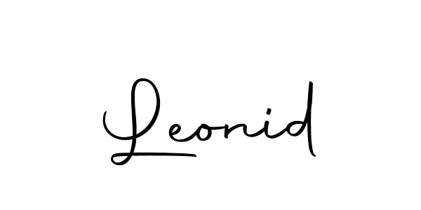 Make a beautiful signature design for name Leonid. With this signature (Autography-DOLnW) style, you can create a handwritten signature for free. Leonid signature style 10 images and pictures png