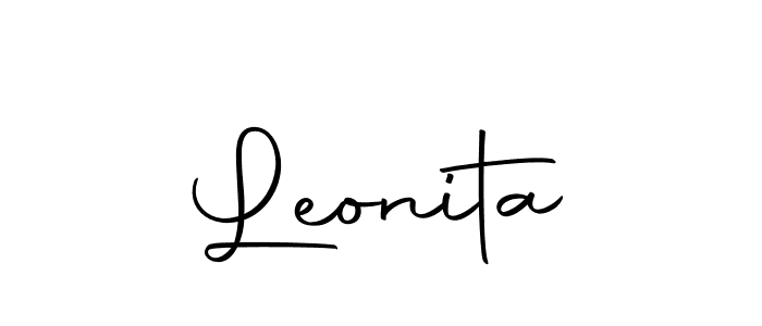 You can use this online signature creator to create a handwritten signature for the name Leonita. This is the best online autograph maker. Leonita signature style 10 images and pictures png