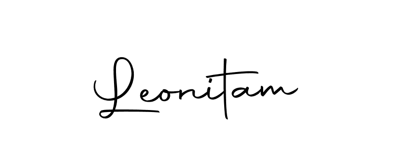 Create a beautiful signature design for name Leonitam. With this signature (Autography-DOLnW) fonts, you can make a handwritten signature for free. Leonitam signature style 10 images and pictures png
