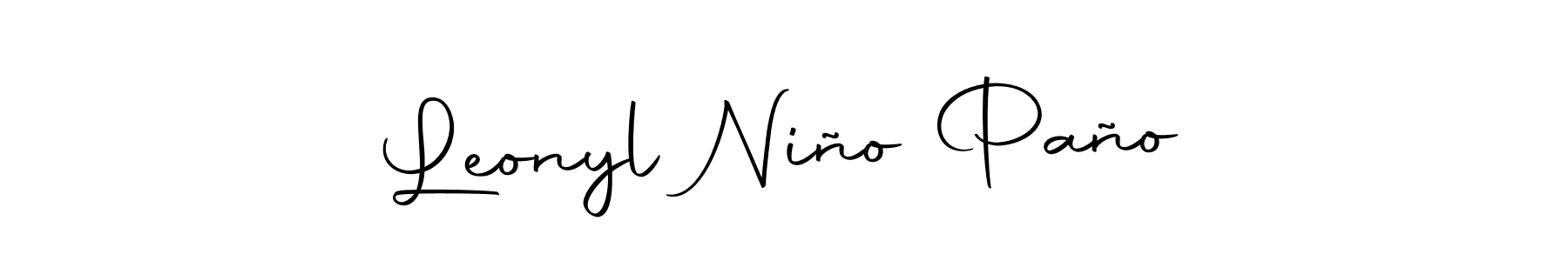 Use a signature maker to create a handwritten signature online. With this signature software, you can design (Autography-DOLnW) your own signature for name Leonyl Niño Paño. Leonyl Niño Paño signature style 10 images and pictures png