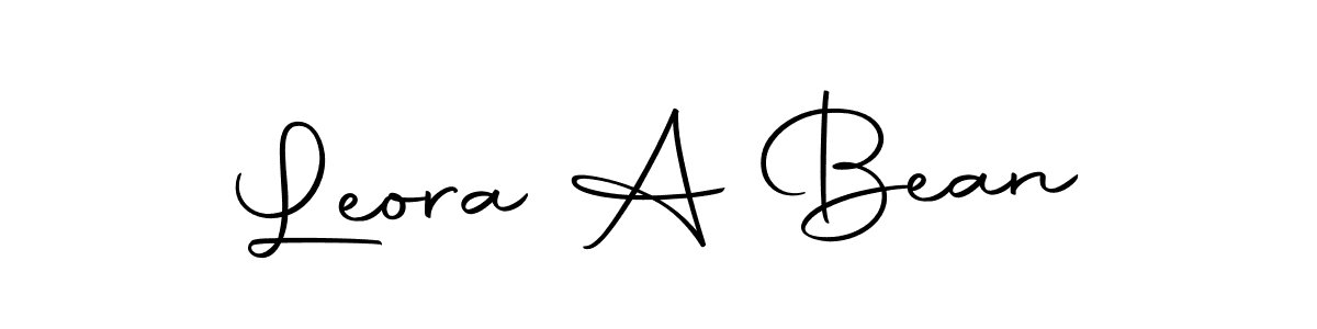 if you are searching for the best signature style for your name Leora A Bean. so please give up your signature search. here we have designed multiple signature styles  using Autography-DOLnW. Leora A Bean signature style 10 images and pictures png