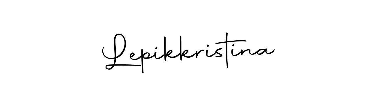 How to make Lepikkristina name signature. Use Autography-DOLnW style for creating short signs online. This is the latest handwritten sign. Lepikkristina signature style 10 images and pictures png