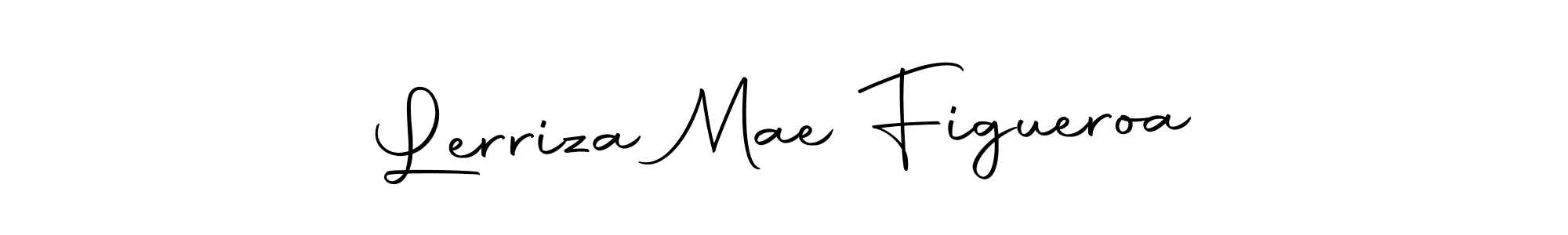 How to make Lerriza Mae Figueroa name signature. Use Autography-DOLnW style for creating short signs online. This is the latest handwritten sign. Lerriza Mae Figueroa signature style 10 images and pictures png