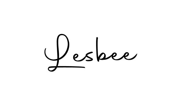 Use a signature maker to create a handwritten signature online. With this signature software, you can design (Autography-DOLnW) your own signature for name Lesbee. Lesbee signature style 10 images and pictures png