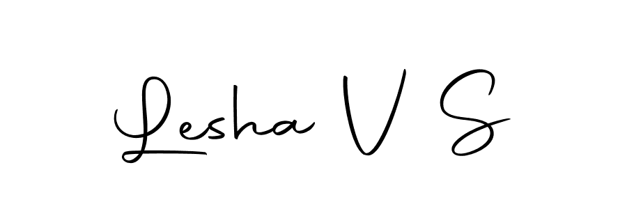 How to make Lesha V S signature? Autography-DOLnW is a professional autograph style. Create handwritten signature for Lesha V S name. Lesha V S signature style 10 images and pictures png