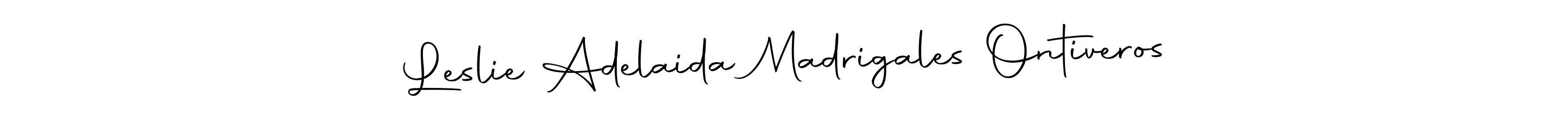 It looks lik you need a new signature style for name Leslie Adelaida Madrigales Ontiveros. Design unique handwritten (Autography-DOLnW) signature with our free signature maker in just a few clicks. Leslie Adelaida Madrigales Ontiveros signature style 10 images and pictures png