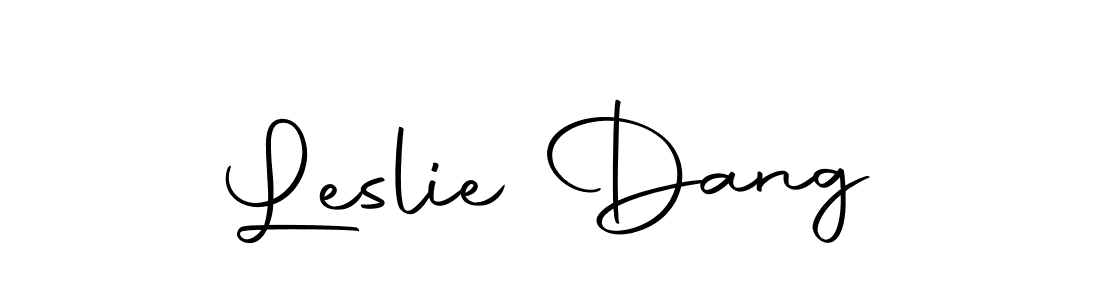 Make a beautiful signature design for name Leslie Dang. Use this online signature maker to create a handwritten signature for free. Leslie Dang signature style 10 images and pictures png