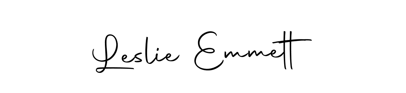 Design your own signature with our free online signature maker. With this signature software, you can create a handwritten (Autography-DOLnW) signature for name Leslie Emmett. Leslie Emmett signature style 10 images and pictures png