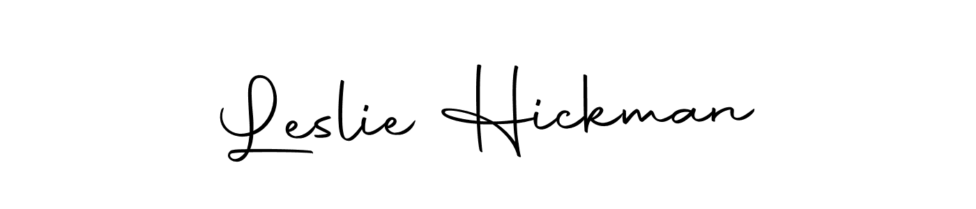 Create a beautiful signature design for name Leslie Hickman. With this signature (Autography-DOLnW) fonts, you can make a handwritten signature for free. Leslie Hickman signature style 10 images and pictures png