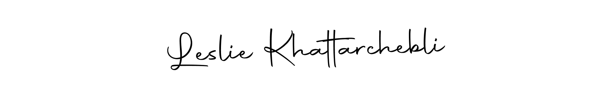 if you are searching for the best signature style for your name Leslie Khattarchebli. so please give up your signature search. here we have designed multiple signature styles  using Autography-DOLnW. Leslie Khattarchebli signature style 10 images and pictures png