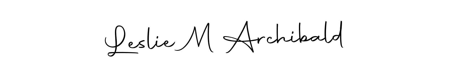 Once you've used our free online signature maker to create your best signature Autography-DOLnW style, it's time to enjoy all of the benefits that Leslie M Archibald name signing documents. Leslie M Archibald signature style 10 images and pictures png