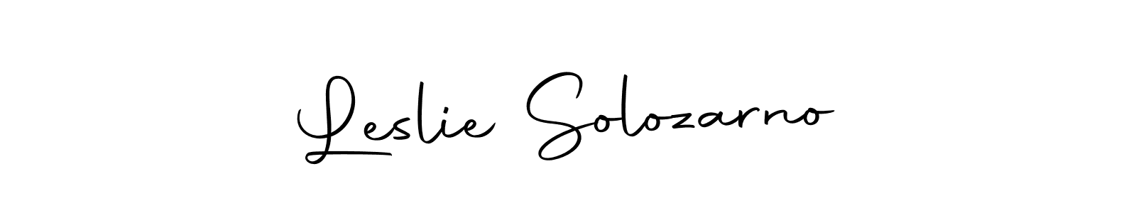 Make a short Leslie Solozarno signature style. Manage your documents anywhere anytime using Autography-DOLnW. Create and add eSignatures, submit forms, share and send files easily. Leslie Solozarno signature style 10 images and pictures png