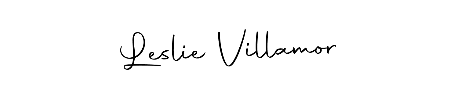 Also we have Leslie Villamor name is the best signature style. Create professional handwritten signature collection using Autography-DOLnW autograph style. Leslie Villamor signature style 10 images and pictures png