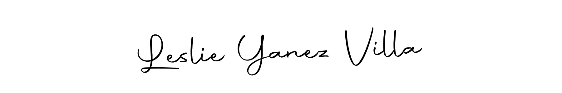 Design your own signature with our free online signature maker. With this signature software, you can create a handwritten (Autography-DOLnW) signature for name Leslie Yanez Villa. Leslie Yanez Villa signature style 10 images and pictures png