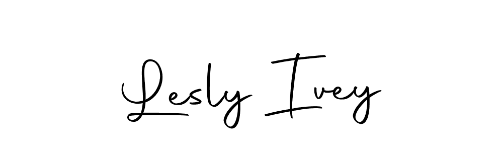 Make a beautiful signature design for name Lesly Ivey. With this signature (Autography-DOLnW) style, you can create a handwritten signature for free. Lesly Ivey signature style 10 images and pictures png