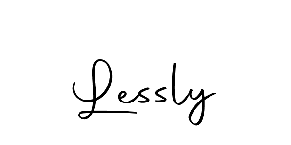 How to make Lessly name signature. Use Autography-DOLnW style for creating short signs online. This is the latest handwritten sign. Lessly signature style 10 images and pictures png