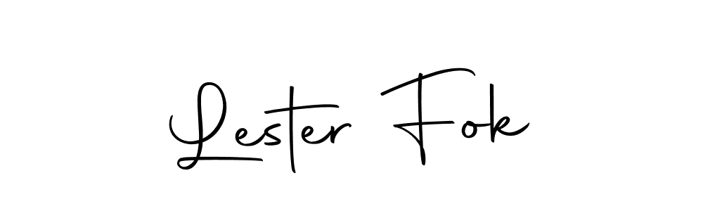 Lester Fok stylish signature style. Best Handwritten Sign (Autography-DOLnW) for my name. Handwritten Signature Collection Ideas for my name Lester Fok. Lester Fok signature style 10 images and pictures png