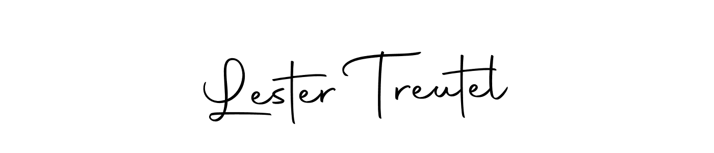 How to make Lester Treutel name signature. Use Autography-DOLnW style for creating short signs online. This is the latest handwritten sign. Lester Treutel signature style 10 images and pictures png