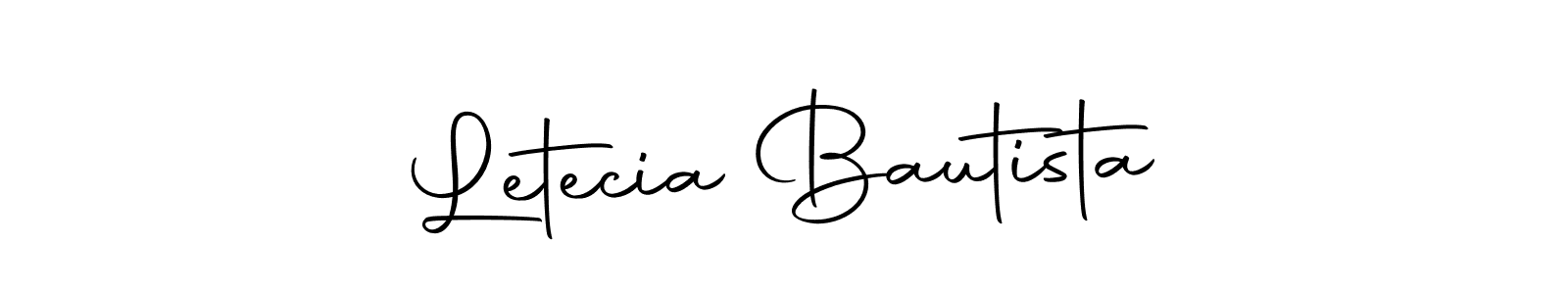 Create a beautiful signature design for name Letecia Bautista. With this signature (Autography-DOLnW) fonts, you can make a handwritten signature for free. Letecia Bautista signature style 10 images and pictures png