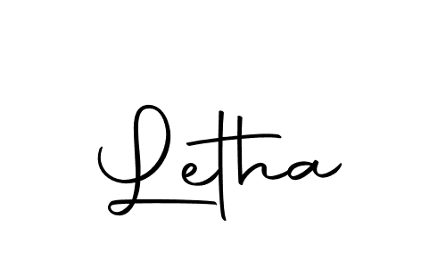 Use a signature maker to create a handwritten signature online. With this signature software, you can design (Autography-DOLnW) your own signature for name Letha. Letha signature style 10 images and pictures png