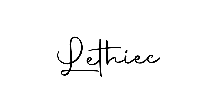 Create a beautiful signature design for name Lethiec. With this signature (Autography-DOLnW) fonts, you can make a handwritten signature for free. Lethiec signature style 10 images and pictures png