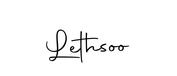 How to make Lethsoo signature? Autography-DOLnW is a professional autograph style. Create handwritten signature for Lethsoo name. Lethsoo signature style 10 images and pictures png